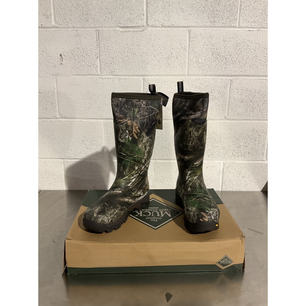 Muck Arctic Ice Tall Vibram AGAT Boots Mens 8 Mossy Oak Country DNA Camo